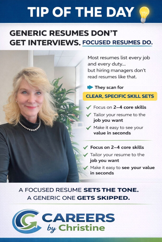 Generic Resumes Don't Get Interviews - Focused Resumes Do
